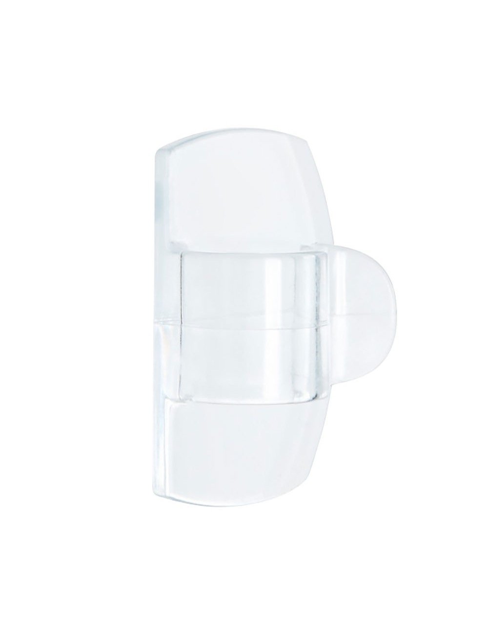 Mini gancho para luces, exterior, transparente, 8 uds + 10 tiras