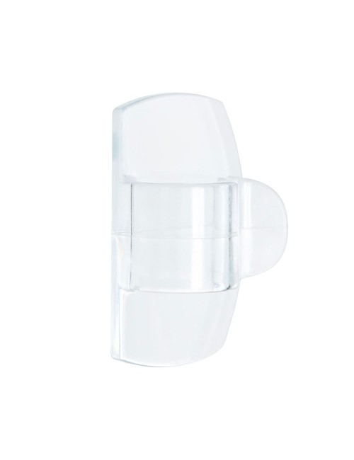Mini gancho para luces, exterior, transparente, 8 uds + 10 tiras
