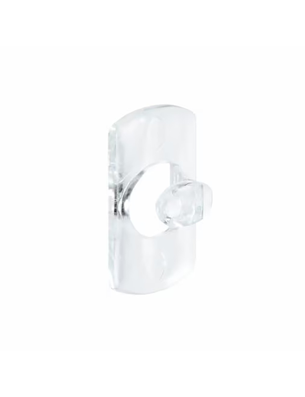 Mini gancho decorativo, transparente, 20 uds + 24 tiras