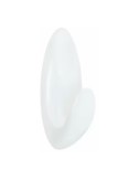 Gancho para baño, mediano, blanco, 35 x 86 x 29, 2 uds + 3 tiras, máx 1,3 kg