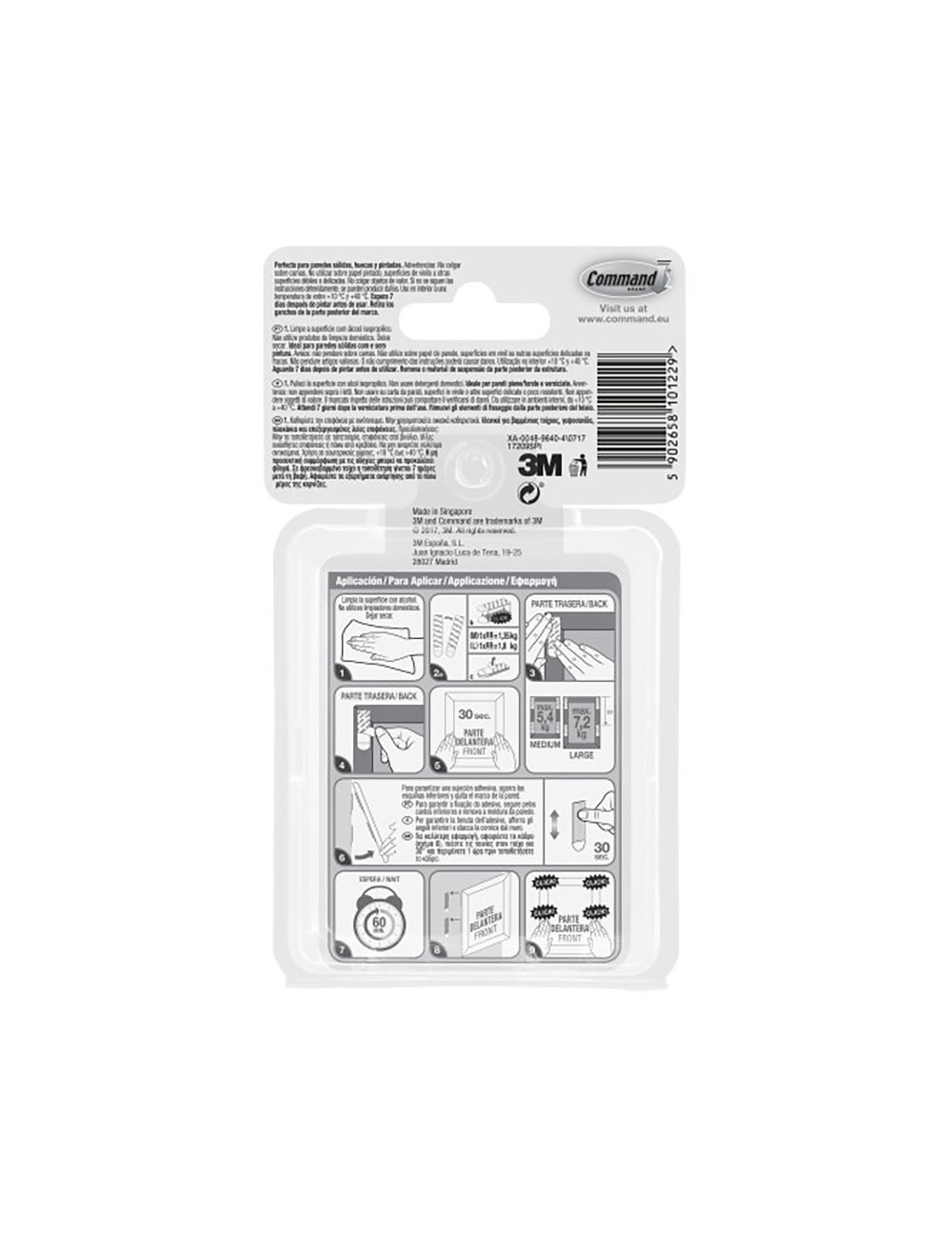 Tiras para colgar cuadros, multipack grandes y medianas