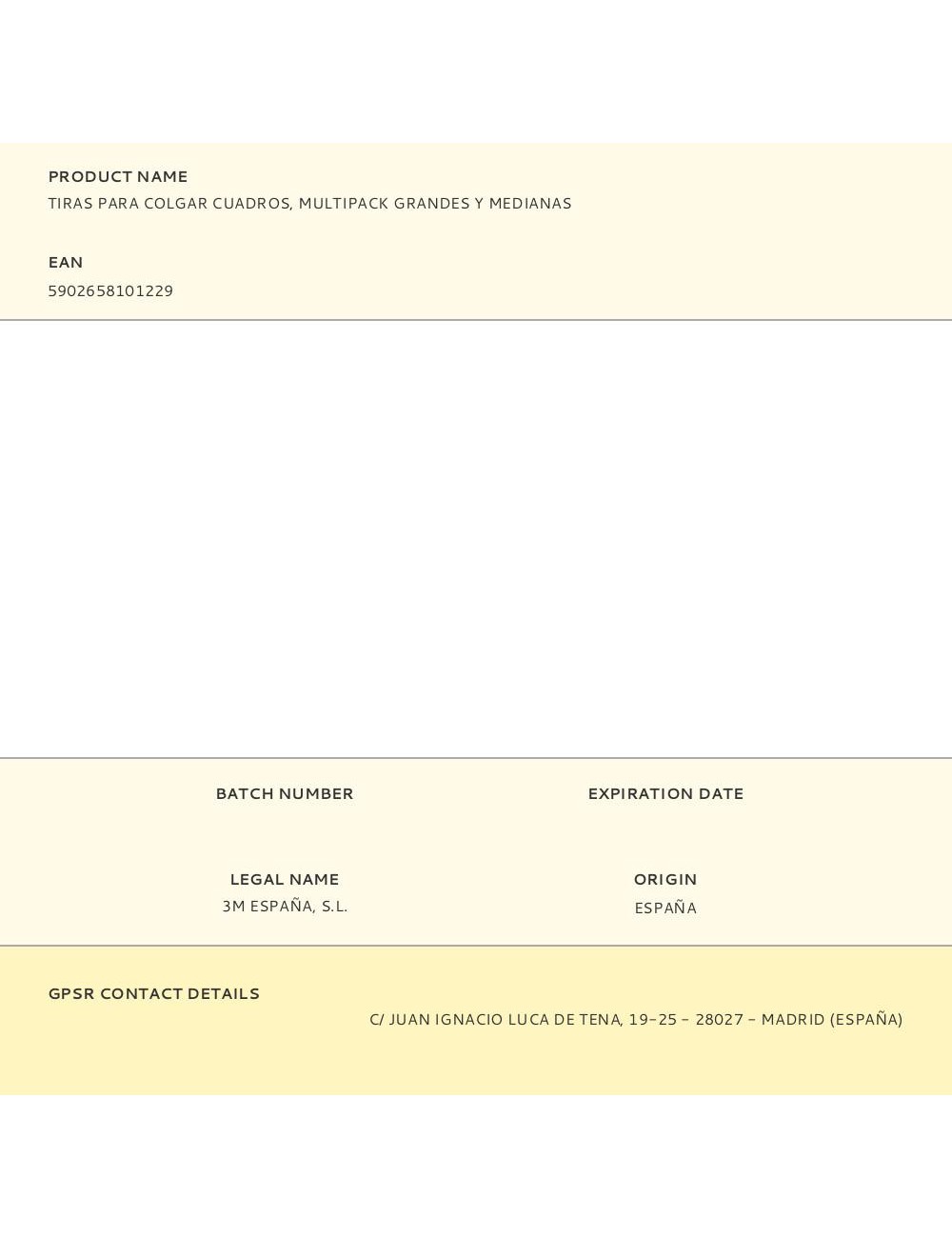 Tiras para colgar cuadros, multipack grandes y medianas