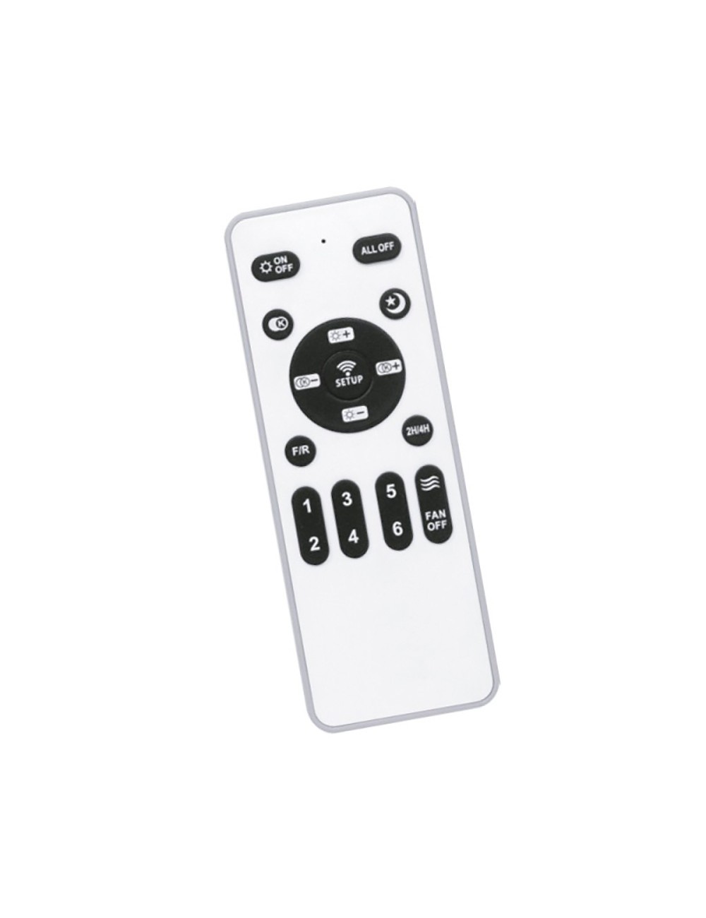 Ventilador de techo led 3cct aspas retráctiles antila mini xs 35 w 3000 lm negro, aspas ø55 cm, plafón ø32 cm, altura 38 - 4 ...