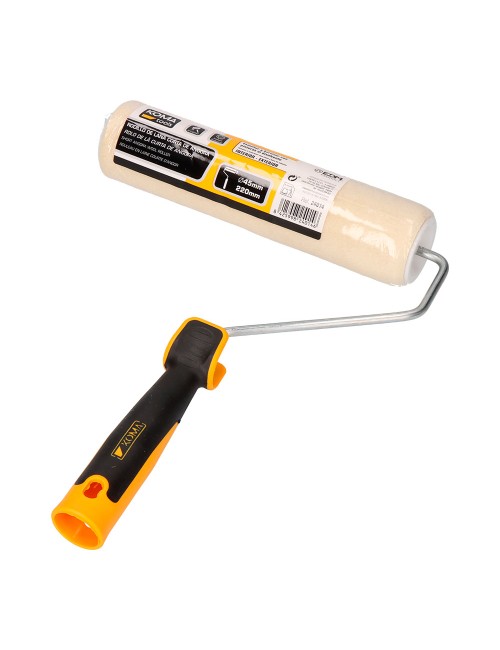 Rodillo de lana corta de angora para esmaltar y barnizar ø45 mm x 220 mm