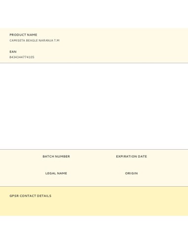 Camiseta beagle naranja t.m