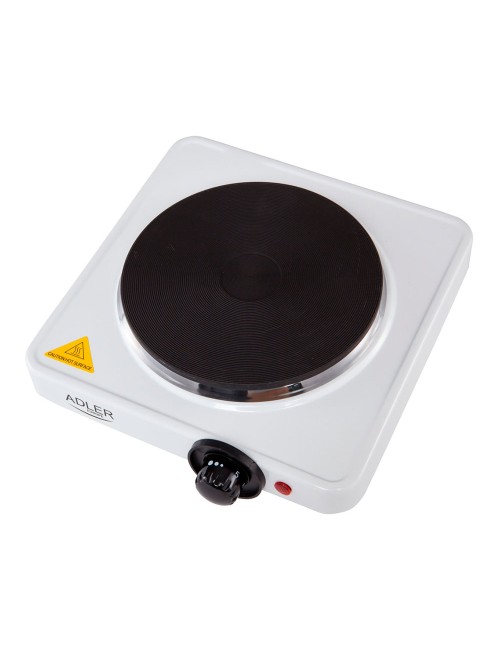 Cocina eléctrica un quemador 1500 w blanca, 25 x 28 x 7 cm