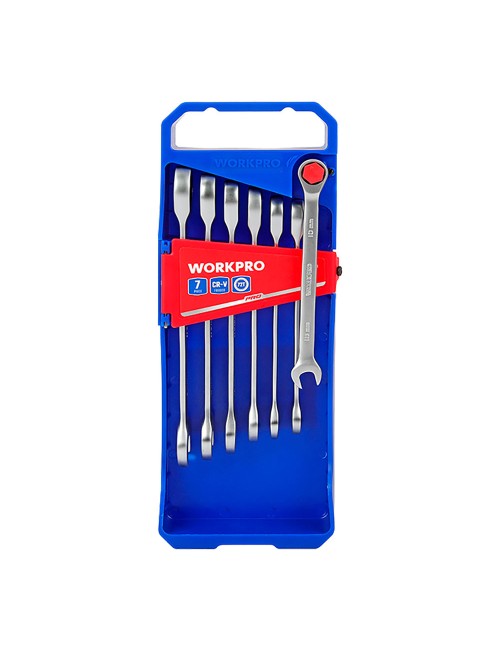 Juego 7 llaves mixtas de carraca, métricas 10-11-12-13-14-15-16 mm