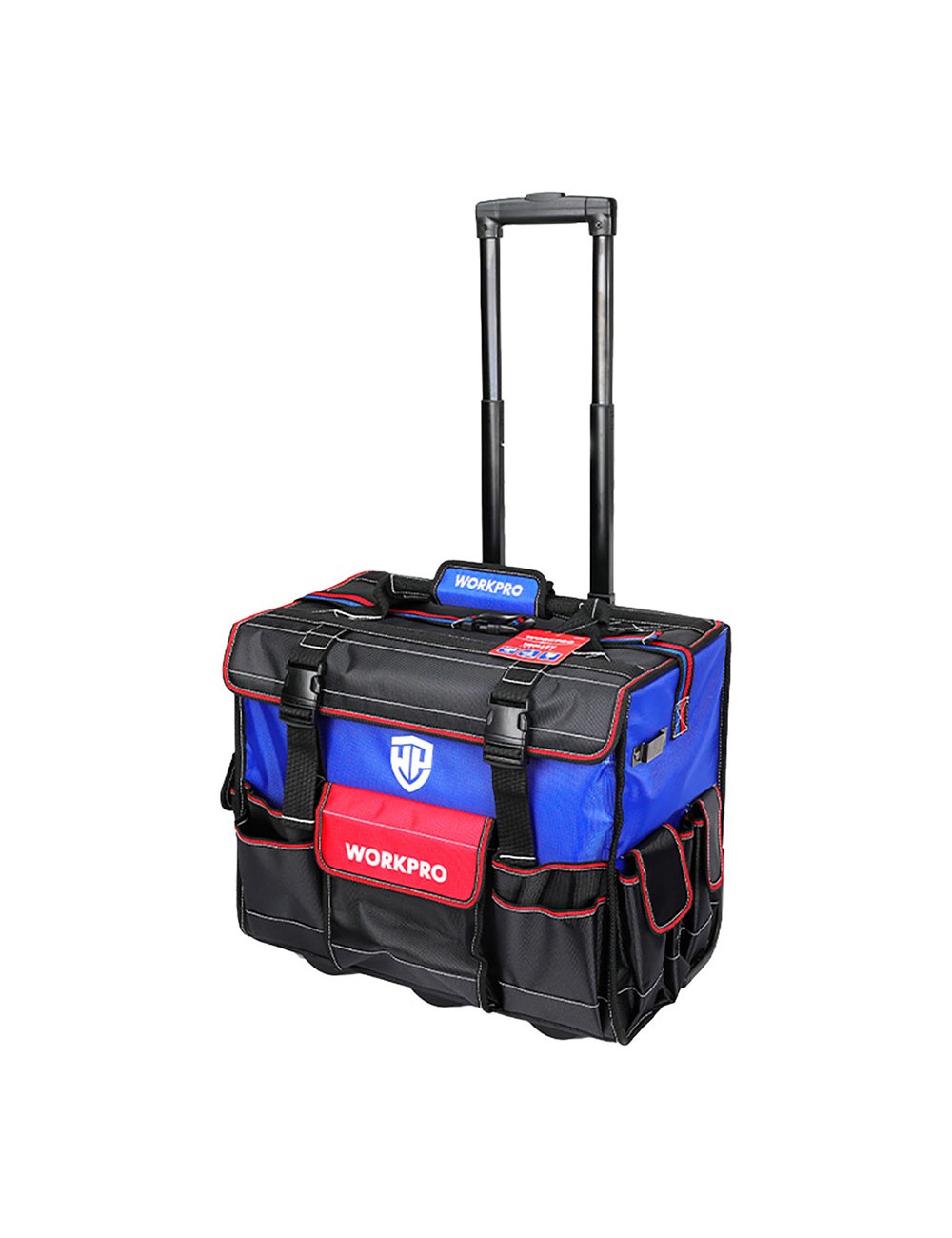 Bolsa de herramientas rígida con ruedas, 46 x 27 x 40 cm