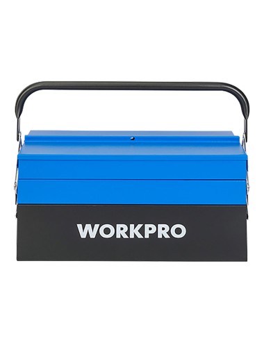 Caja de herramientas metálica, 5 compartimentos, 41,5 × 20 × 20 cm