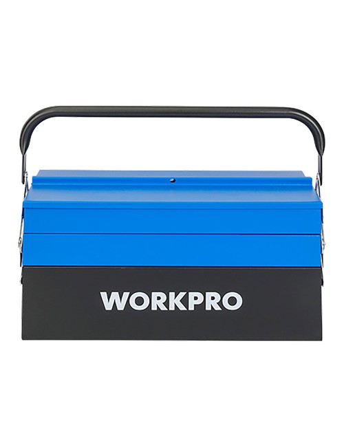 Caja de herramientas metálica, 5 compartimentos, 41,5 × 20 × 20 cm