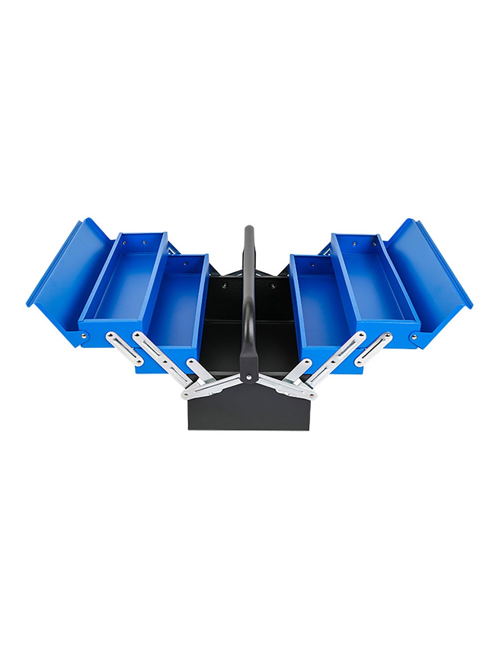 Caja de herramientas metálica, 5 compartimentos, 41,5 × 20 × 20 cm