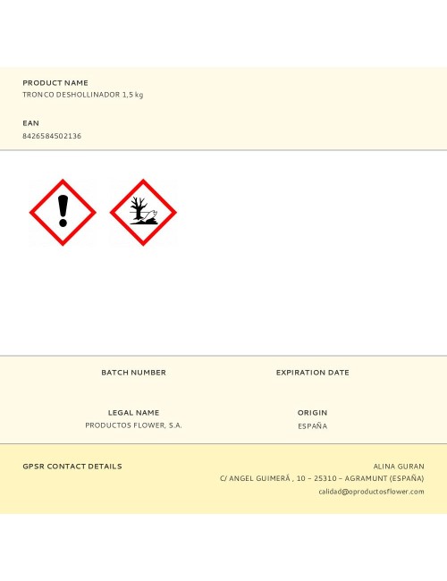 Okfuego tronco deshollinador