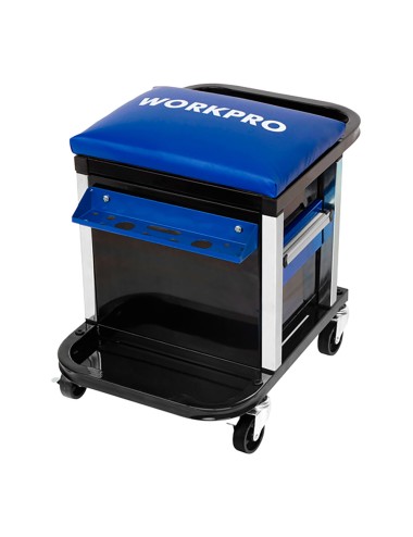 Taburete con cajones y ruedas (herramienta no incluida), 46 x 36 x 52 cm