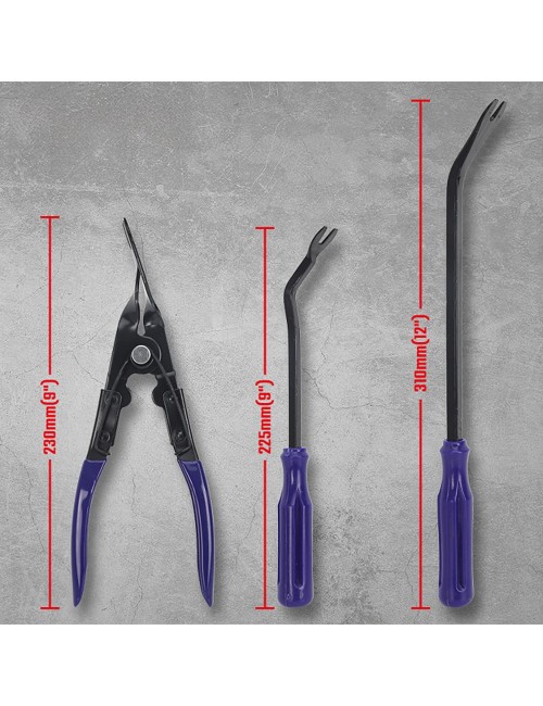 Herramientas saca grapas, 3 piezas