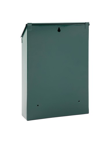 Buzón individual exterior, pequeño, civic, acero, verde, 21,6 x 8 x 30 cm