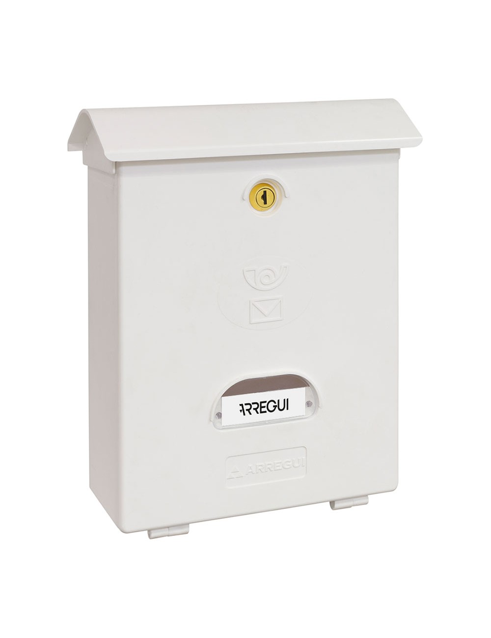 Buzón individual exterior, mediano, classic, poliestireno, blanco, 27 x 11 x 34,6 cm