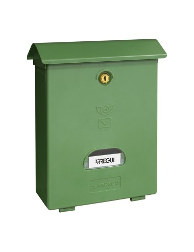 Buzón individual exterior, mediano, classic, poliestireno, verde, 27 x 11 x 34,6 cm