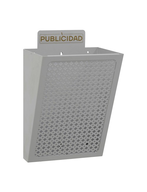 Cesta de publicidad e2302, acero, plata, 22 x 19 x 35,5 cm