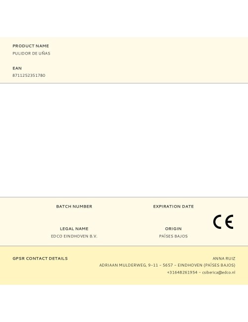 Pulidor de uñas, con 3 rodillos pulidores