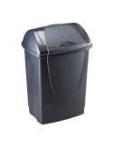 Papelera con tapa, greenloop, gris antracita, 10 l, 26 x 20 x 36 cm