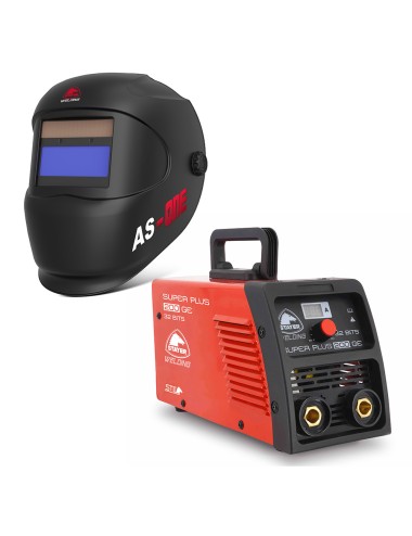 Equipo de soldadura super plus 200 b + máscara as-one