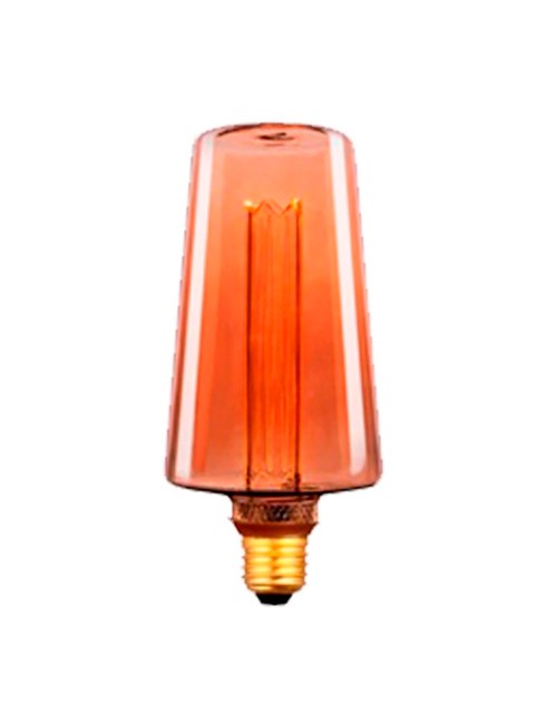 Bombilla led s135 decorativa ámbar, e27, 4 w, 200 lm, 1800 k, luz cálida, ø135 x 225 mm