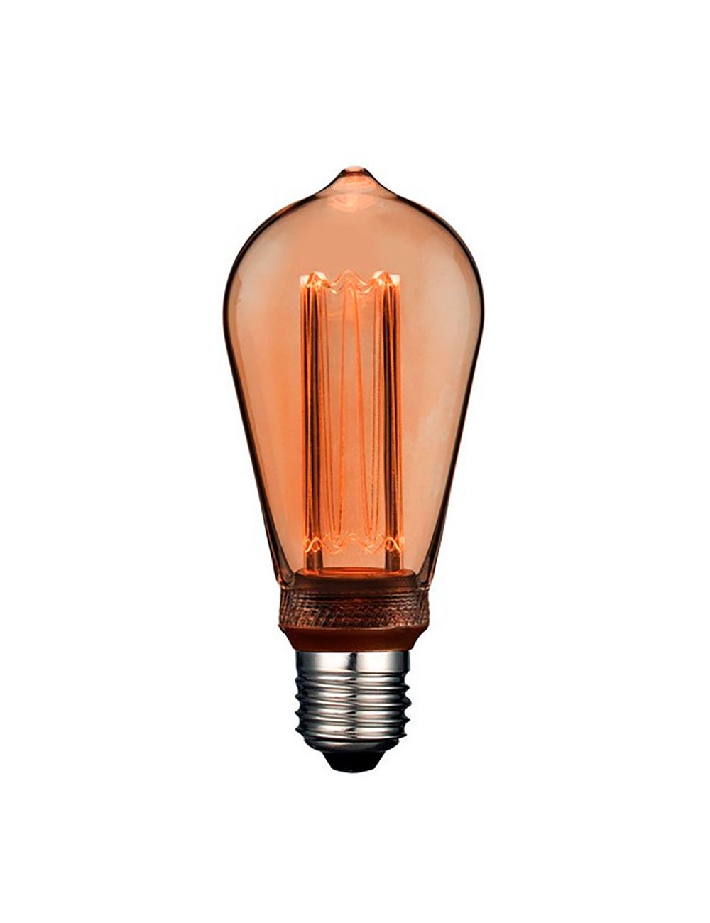 Bombilla led st64 decorativa edison e27 4 w 200 lm 1800 k luz cálida ø64 x 142 mm