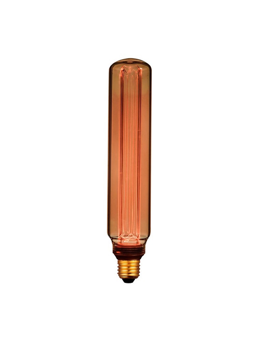 Bombilla led t60 decorativa tubular e27 4 w 200 lm 1800 k luz cálida ø60 x 300 mm