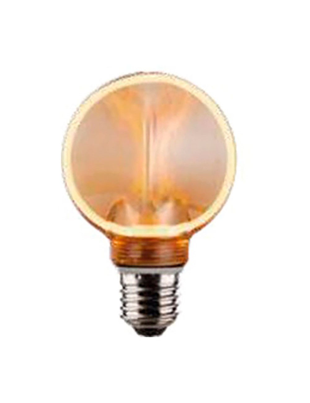 Bombilla led g80 decorativa halo exterior e27 4 w 220 lm 1800 k luz cálida ø80 x 120 mm