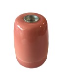 Portalámparas cerámico vintage e27 4 a 100 w 250 v~ rosa, ø47 x 59 mm