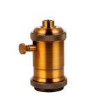 Portalámparas regulador vintage e27 4 a 150 w 250 v~ latón envejecido 50 x 93 mm