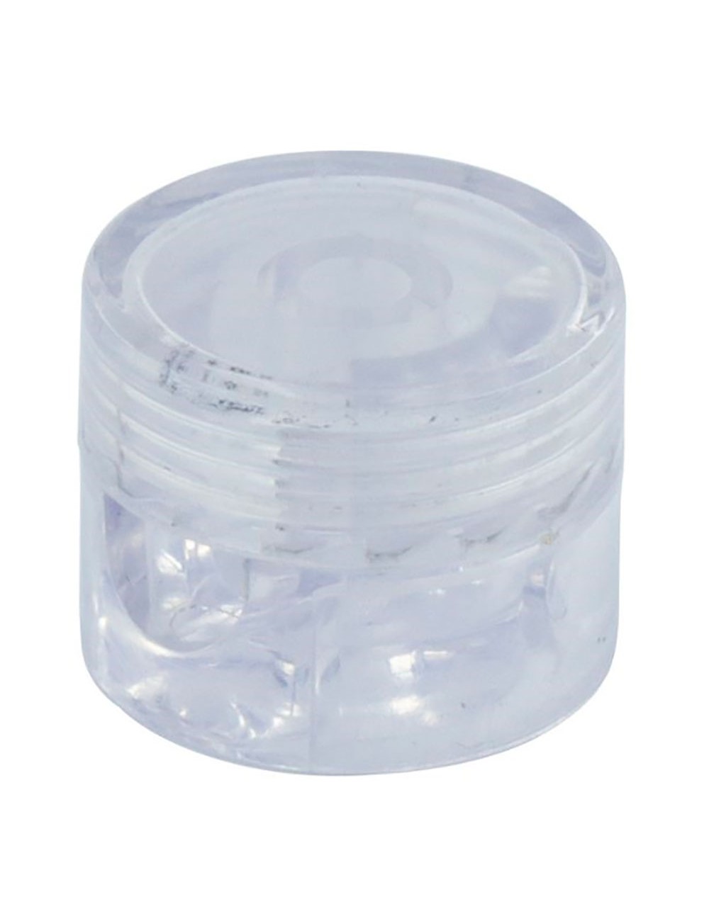 Sujetacables de plástico, redondo, transparente, 5 uds