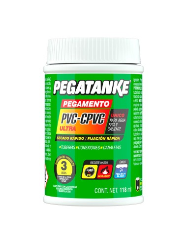 Pegamento tuberías pvc-cpvc, 118 ml