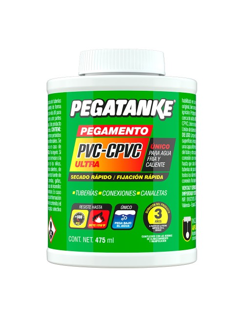 Pegamento tuberías pvc - cpvc, 475 ml