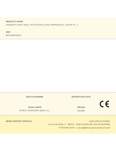 Chaqueta light-shell tech técnica, azul marino/azul, austin t3 - l