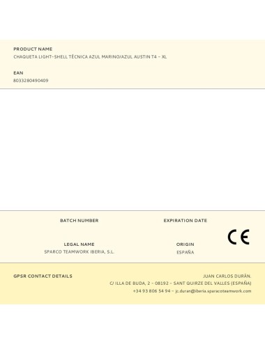 Chaqueta light-shell tech técnica, azul marino/azul, austin, t4 - xl