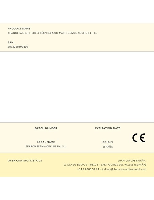 Chaqueta light-shell tech técnica, azul marino/azul, austin, t4 - xl