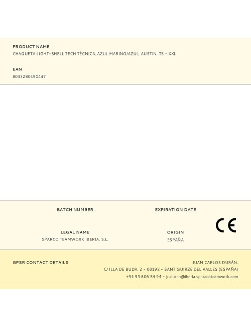 Chaqueta light-shell tech técnica, azul marino/azul, austin, t5 - xxl