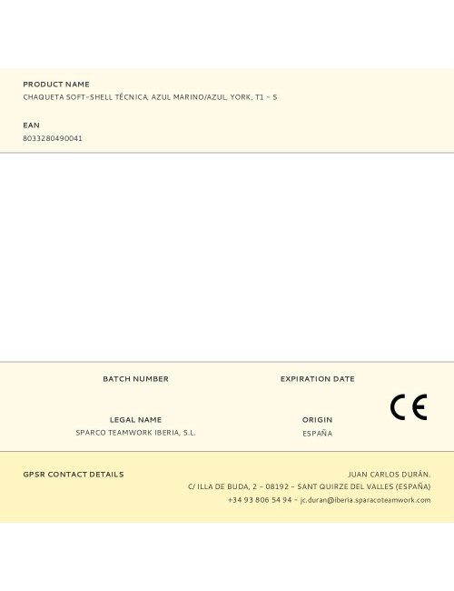 Chaqueta soft-shell tech técnica, azul marino/azul, york,, t1 - s