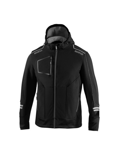 Chaqueta soft-shell tech técnica, negra/gris, york, t1 - s