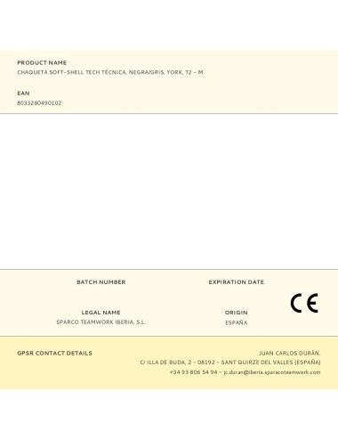 Chaqueta soft-shell tech técnica, negra/gris, york, t2 - m