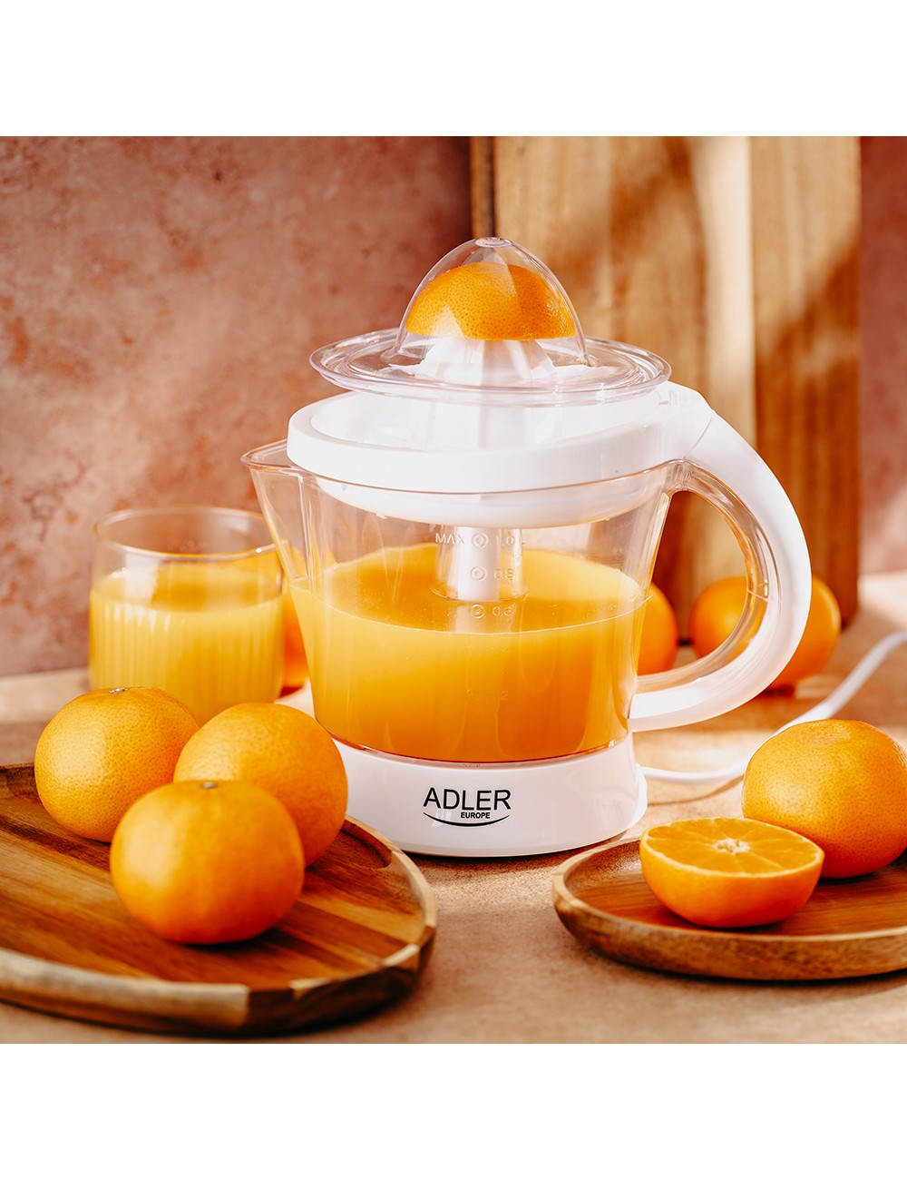 Exprimidor ad 4014, blanco, 60 w, 1 l