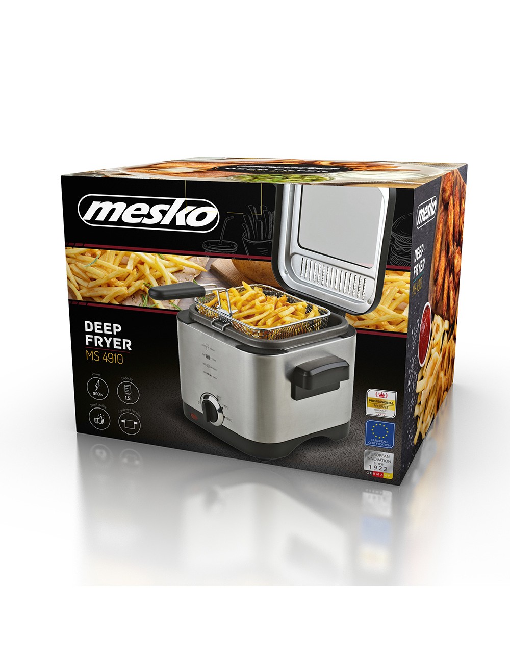 Freidora ms 4910 1,5 l 900 w