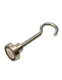 Imán neodimio gancho im32 níquel 20 x 14 mm