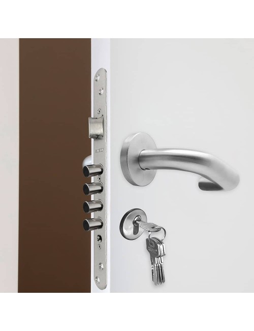 Cerradura embutir c/r cre07 50/85 mm níquel satinado