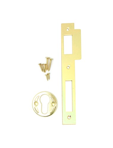 Cerradura embutir c/c cre12 50/85 mm latonado