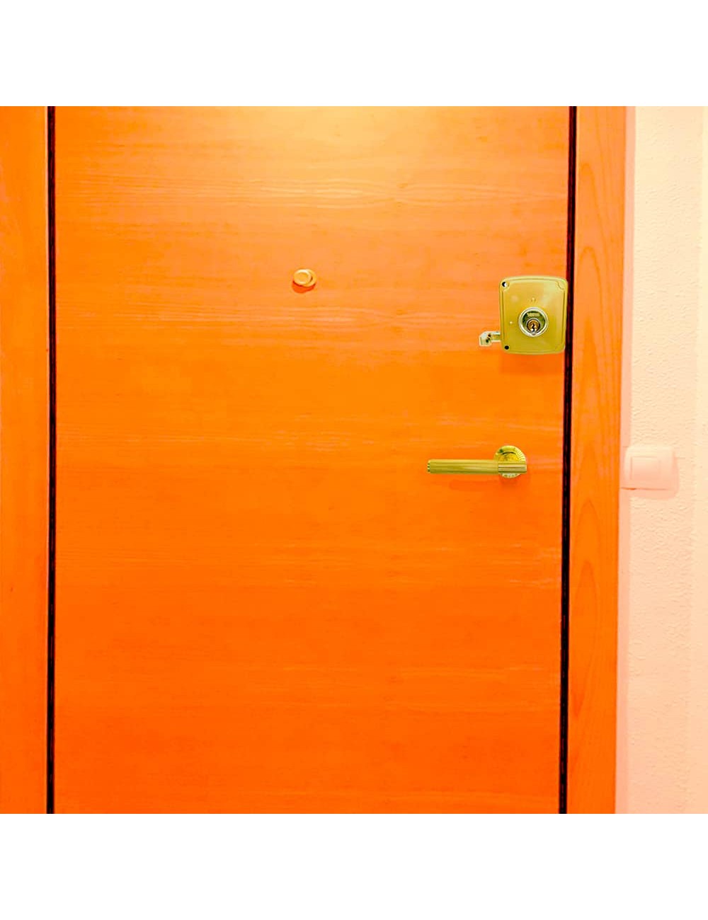 Cerradura sobreponer crs02 izda 40 x 80 mm pintado oro