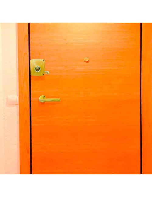 Cerradura sobreponer crs02 derecha 60 x 120 mm pintado oro