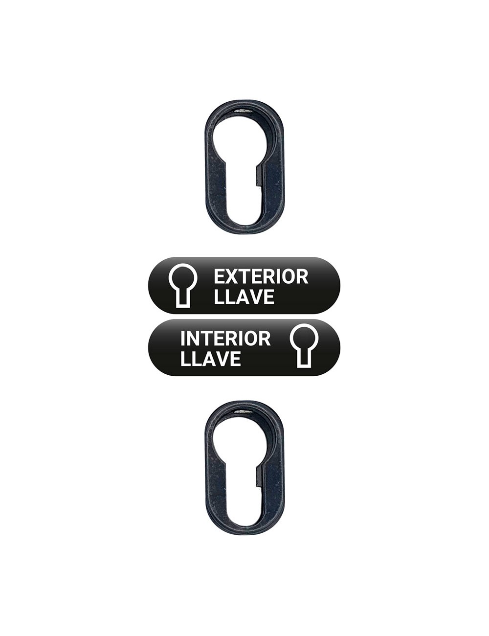 Cerrojo sobreponer sin cilindro crr16 pintado gris