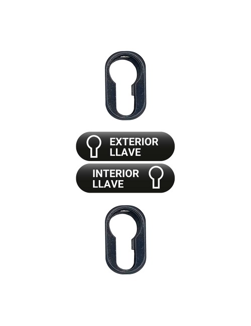 Cerrojo sobreponer sin cilindro crr16 pintado gris